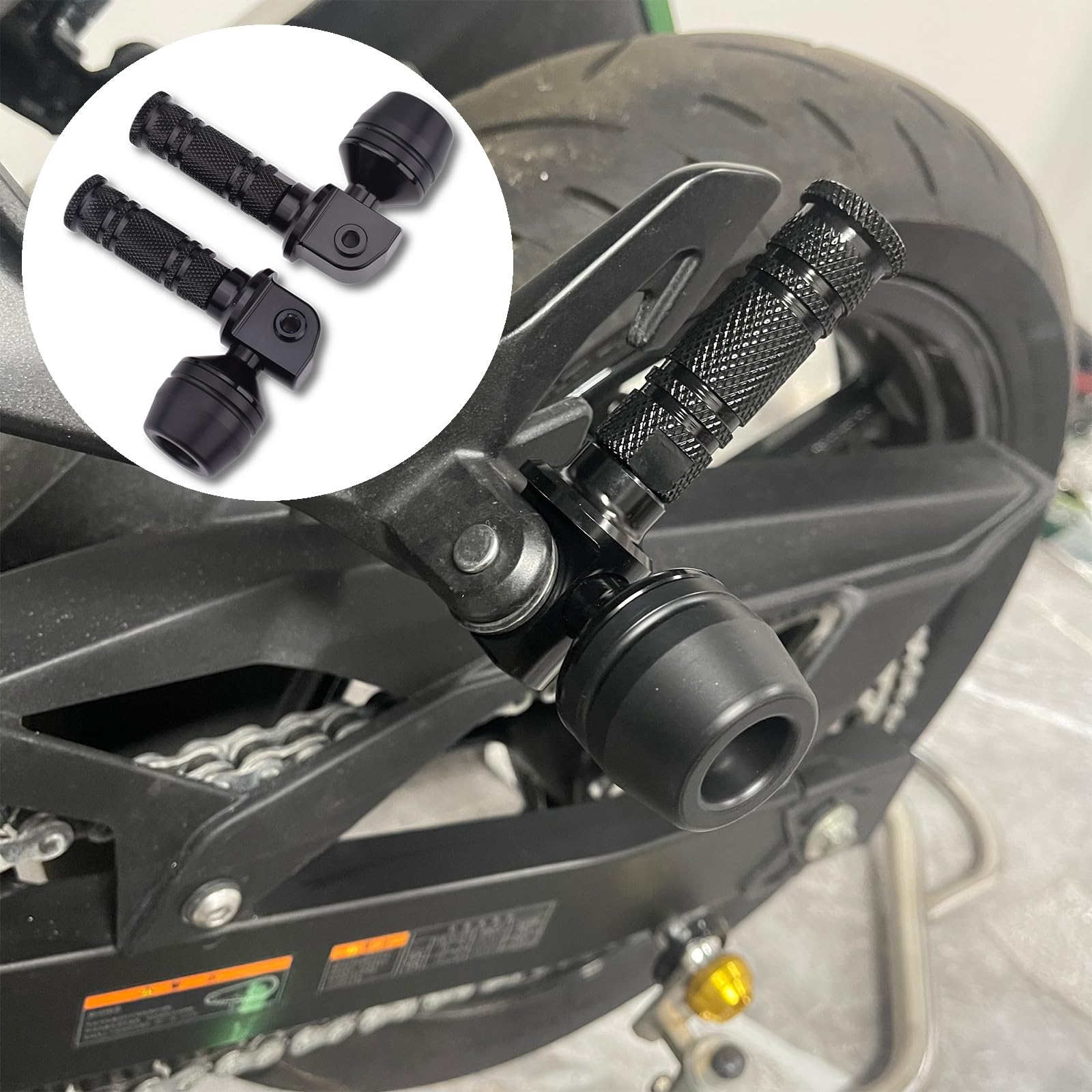 Amazon | バイク用 タンデムステップ スライダー 対応車種 カワサキ ZX