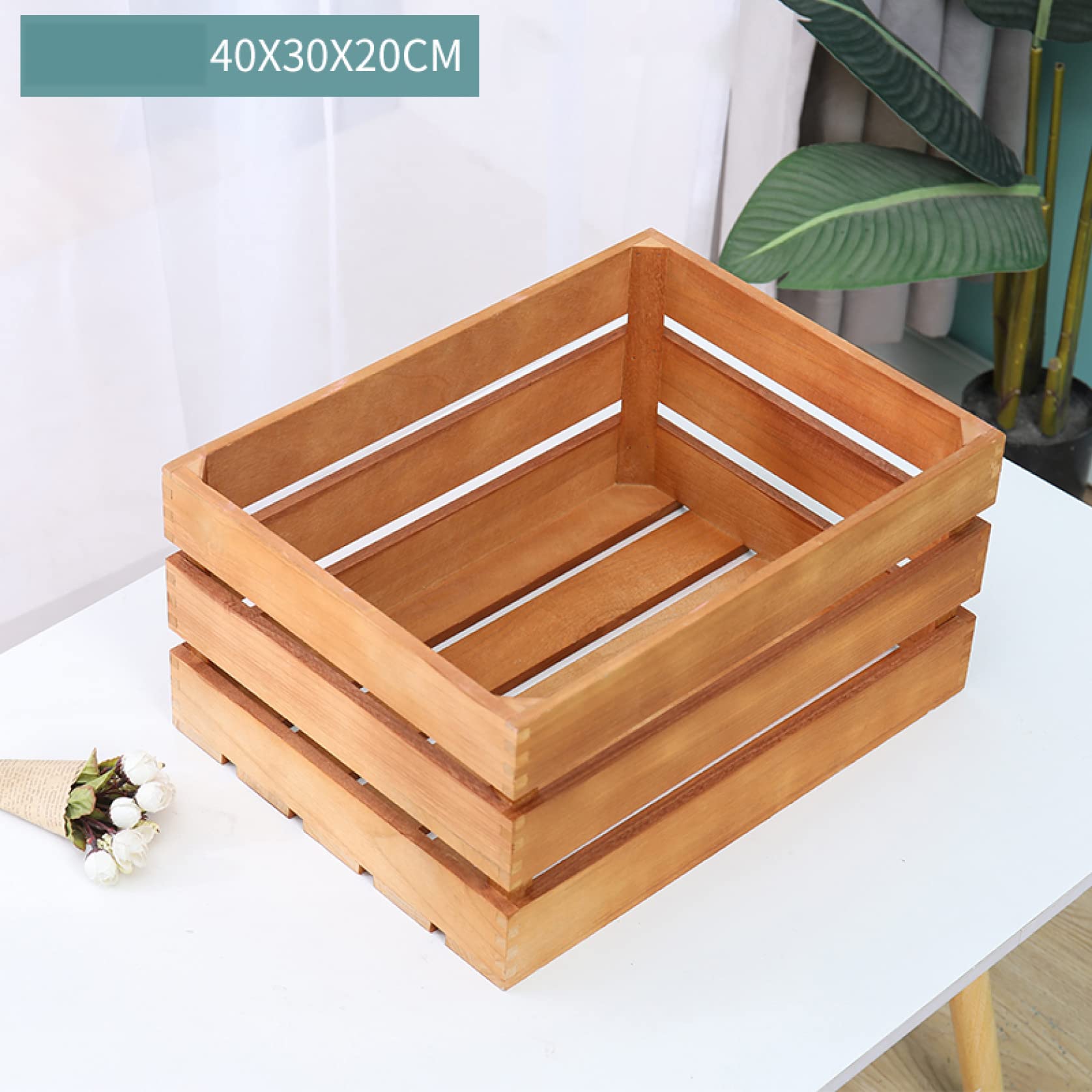 Amazon｜MJKQ9 収納ボックス 雑貨収納 40*30*20cm 木製 木箱