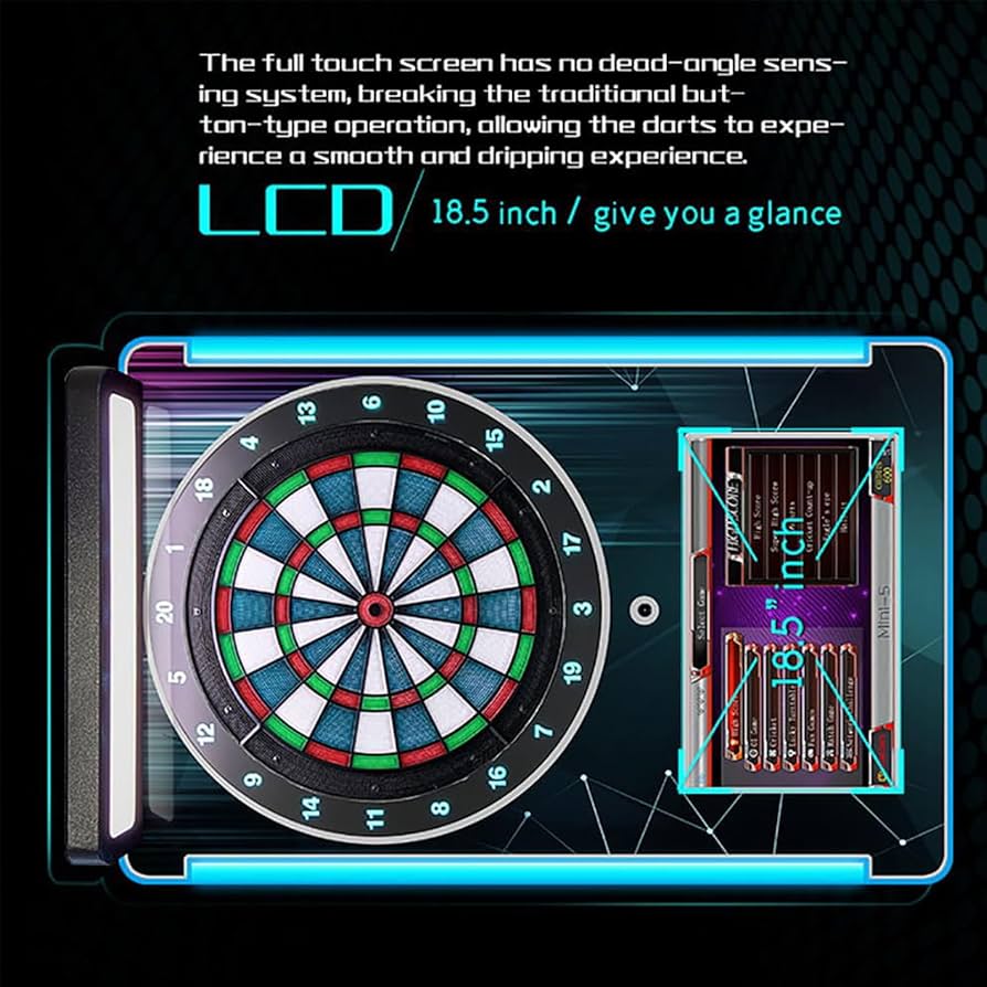 Amazon.co.jp: 商用電動デジタルダーツボード、15.5インチスマート