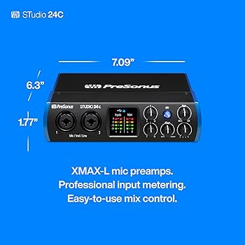 Amazon.co.jp: PreSonus Studio 24c オーディオ/MIDIインターフェース