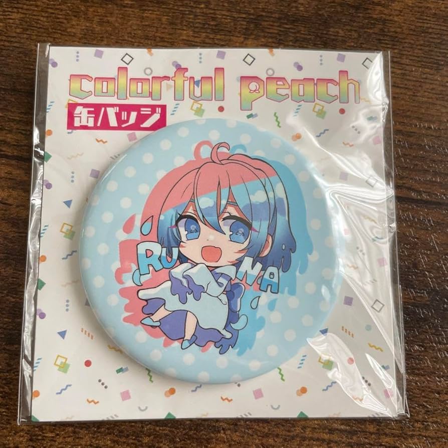Amazon.co.jp: カラピチ るな 缶バッジ 初期 カラフルピーチ : おもちゃ