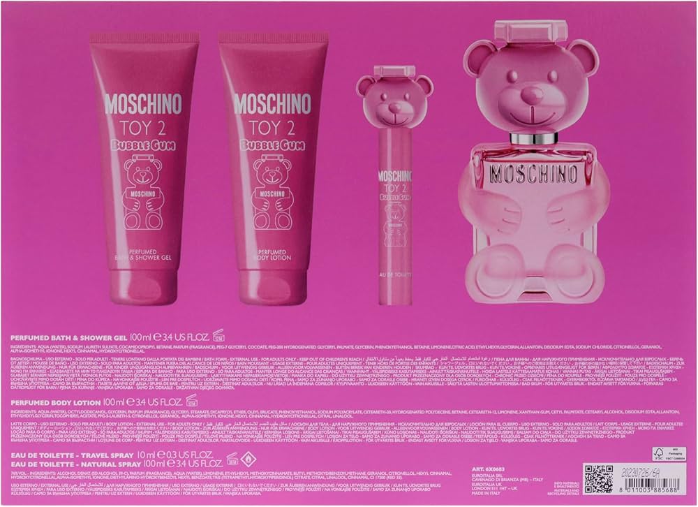 Amazon.com : Moschino Toy 2 Bubble Gum Women's 4-Piece Gift Set