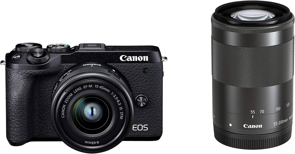 Amazon.co.jp: Canon EOS M6 Mark II Mirrorless SLR Camera Double