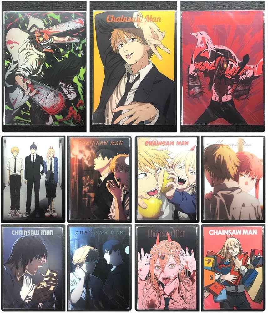 Amazon.co.jp: チェンソーマン展 クリアファイル 11枚セット : 文房具