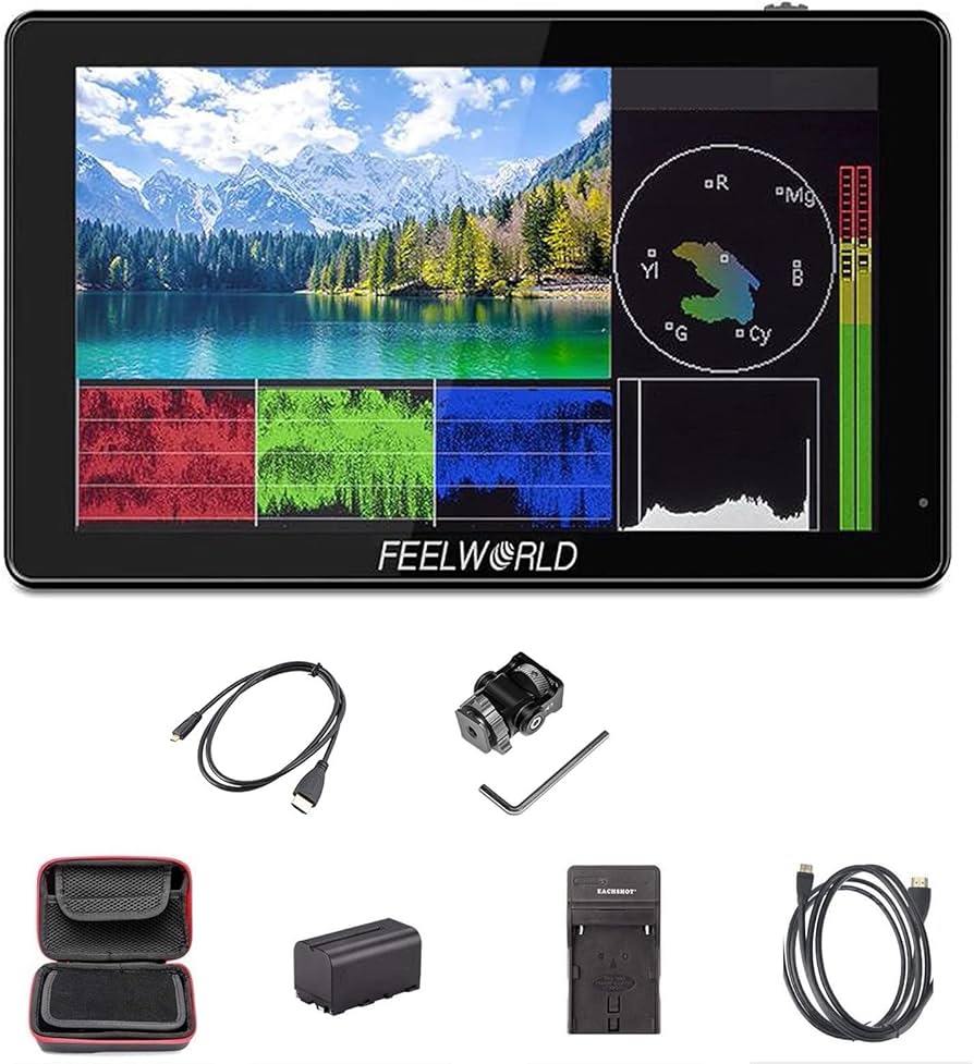 Amazon | Feelworld LUT5 カメラ撮影モニターバッテリー付き,5.5インチ