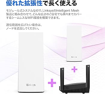 Amazon.co.jp: Linksys(リンクシス) AC3000 ゲーミングメッシュWi-Fi 5