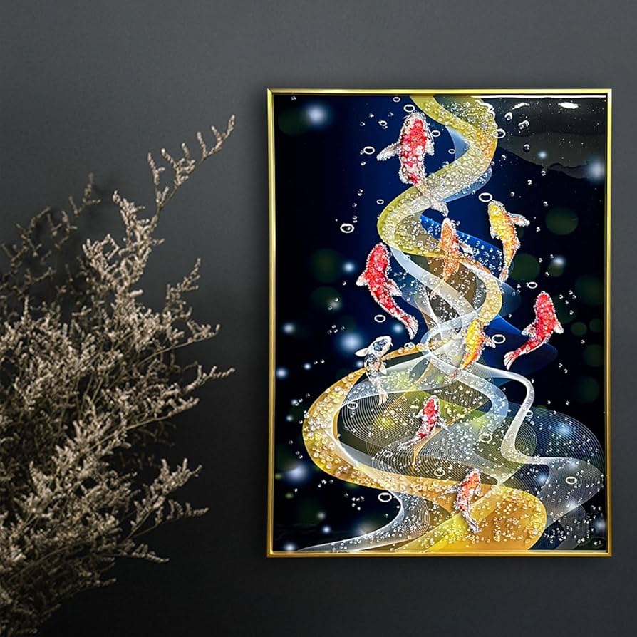 Amazon.co.jp: アート パネル 運気が上がる 金運 出世運 幸運 黄色