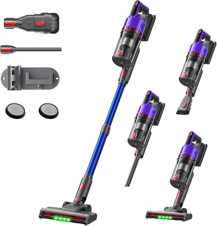 Amazon | 掃除機 コードレス 【2025爆進化！75kpa強力吸引・自立式・55