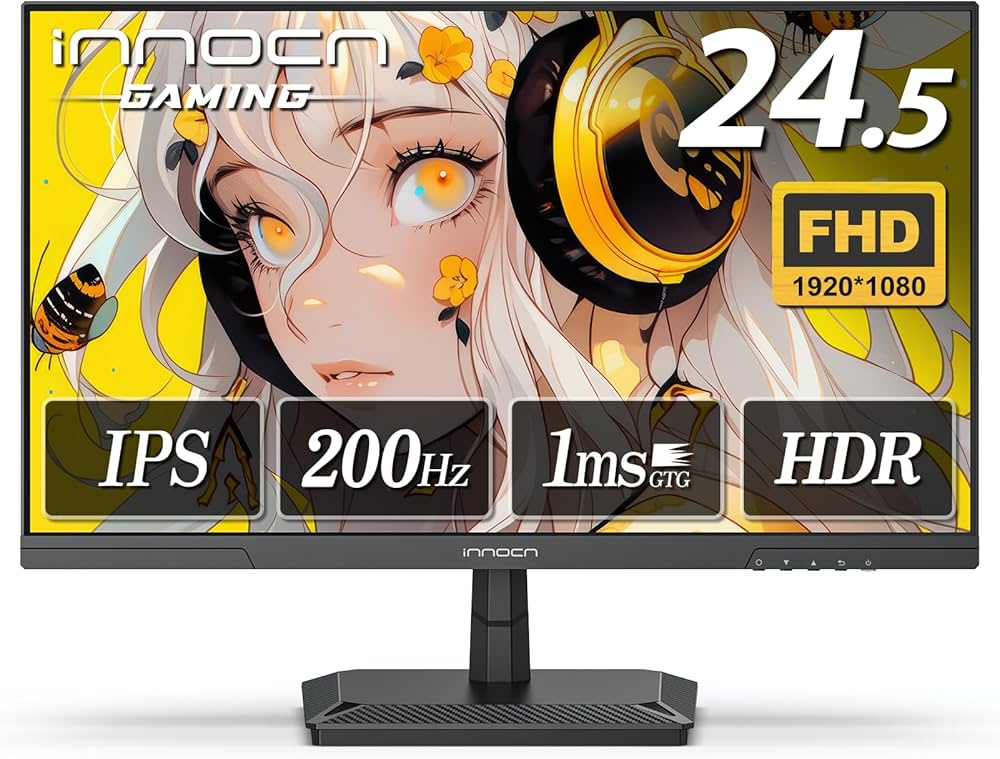 Amazon.co.jp: INNOCN ゲーミングモニター 24 .5インチ モニター 200Hz