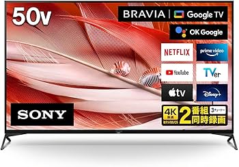 Amazon.co.jp: Sony XRJ-50X90J BRAVIA XR 50V 4K LCD TV, Double