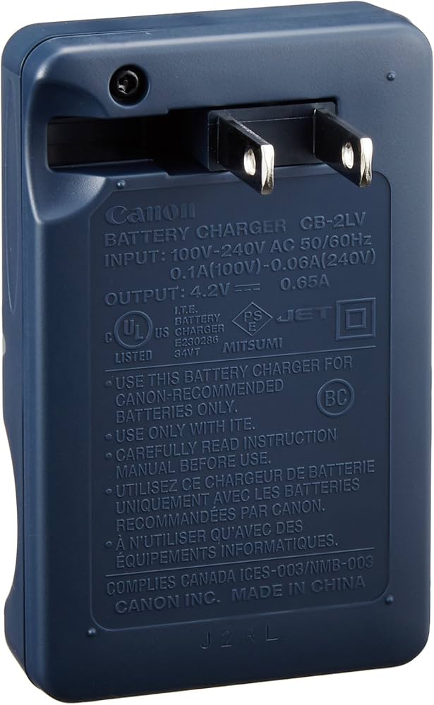 Amazon | Canon バッテリーチャージャー CB-2LV | ビデオカメラ用充電