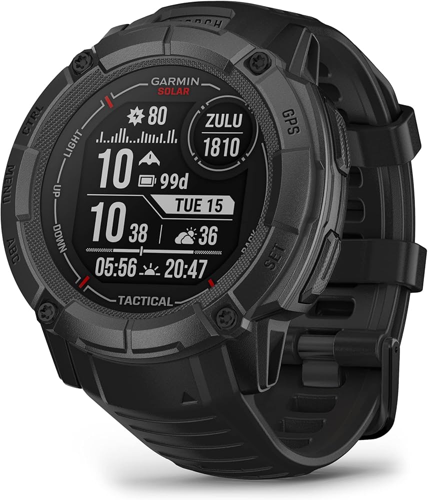 Amazon.com: Garmin Instinct 2X Solar - Tactical Edition, Rugged