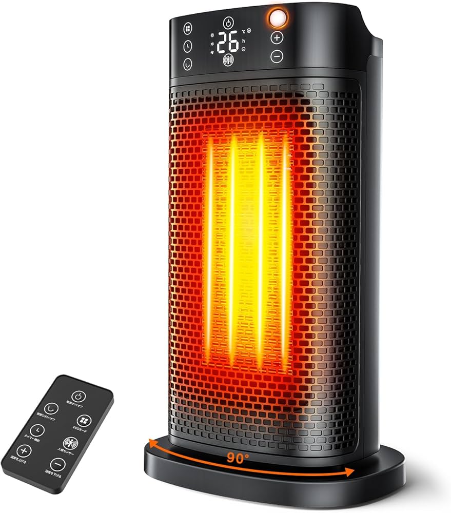 Amazon | 【2025冬新型 瞬間速暖】 セラミックファンヒーター AI自動