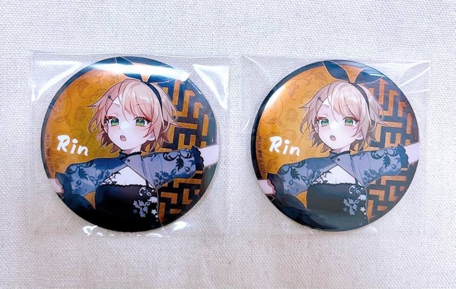 鏡音リン 缶バッジ 39culture WORLD 缶バッジ 赤倉