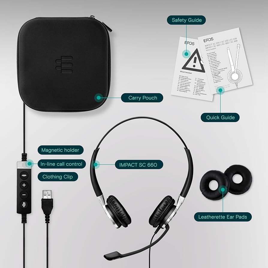 Amazon.co.jp: EPOS IMPACT SC 665 USB ヘッドセット | デュアルサイド