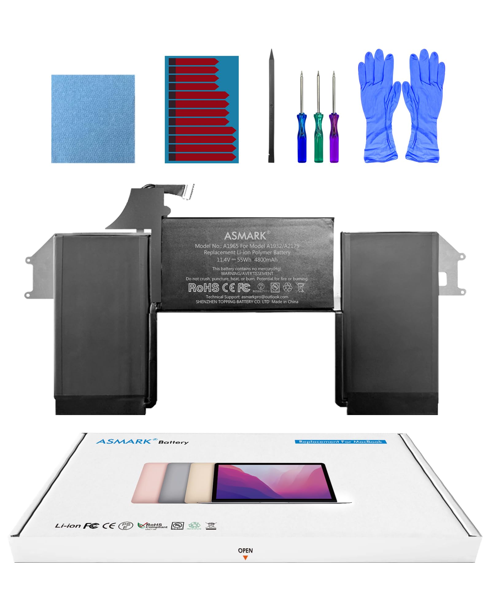 Amazon.com: ASMARK Battery Replacement for MacBook Air A2179(2020