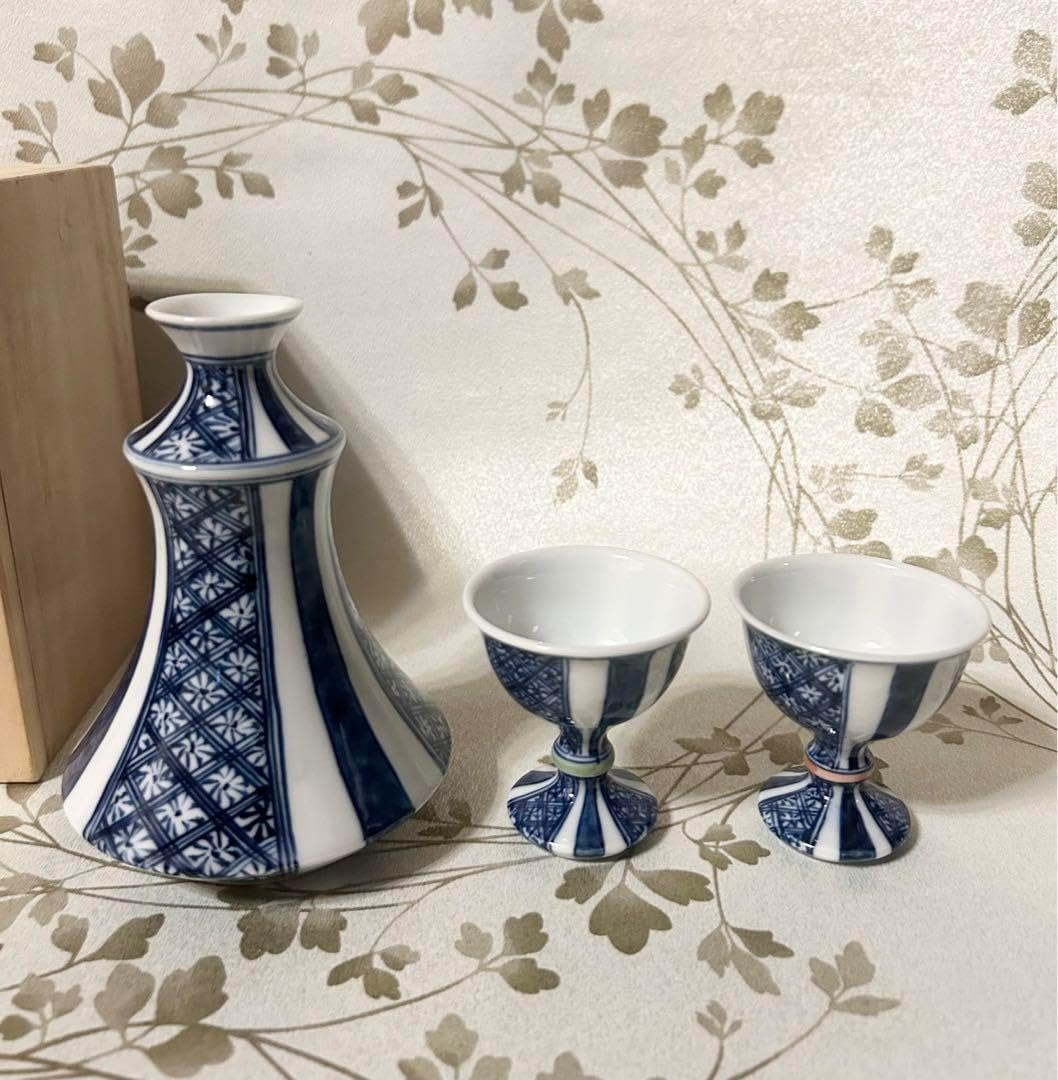 平安 平安 寿泉 京楽焼 青華祥瑞 涼酒器