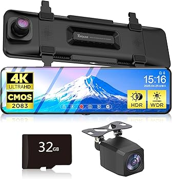 Amazon | ドライブレコーダー ミラー型 4K 【2025革新型&11.26インチ