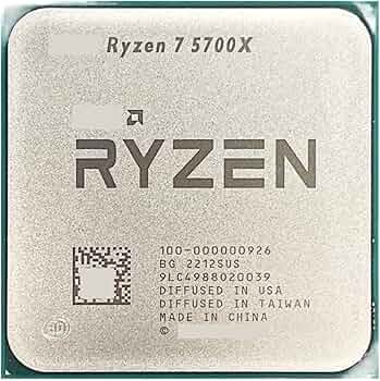 Amazon.com: CPU R 7 5700X R7 5700X 3.4 GHz Eight-Core 16-Thread