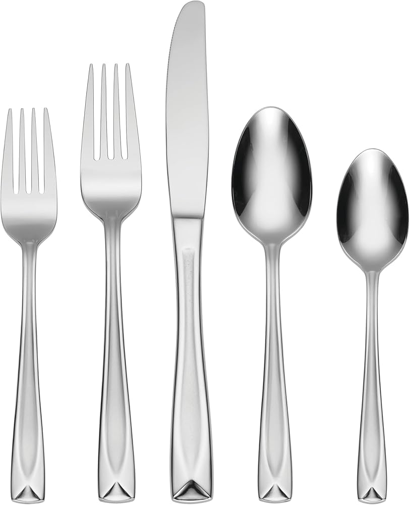 Amazon.com | Oneida Silverware Set, Satin Lincoln 45-Piece