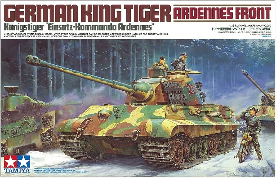 Amazon.com: Tamiya America, Inc 1/35 German King Tiger, TAM35252