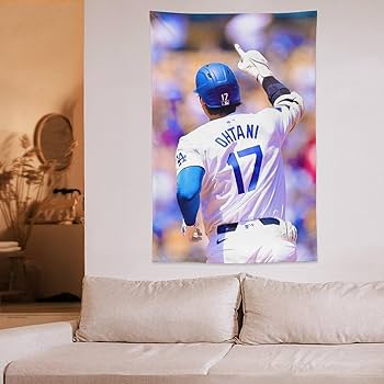 Amazon.co.jp: 大谷翔平 (96) タペストリー 絵画 ポスター 写真 装飾品