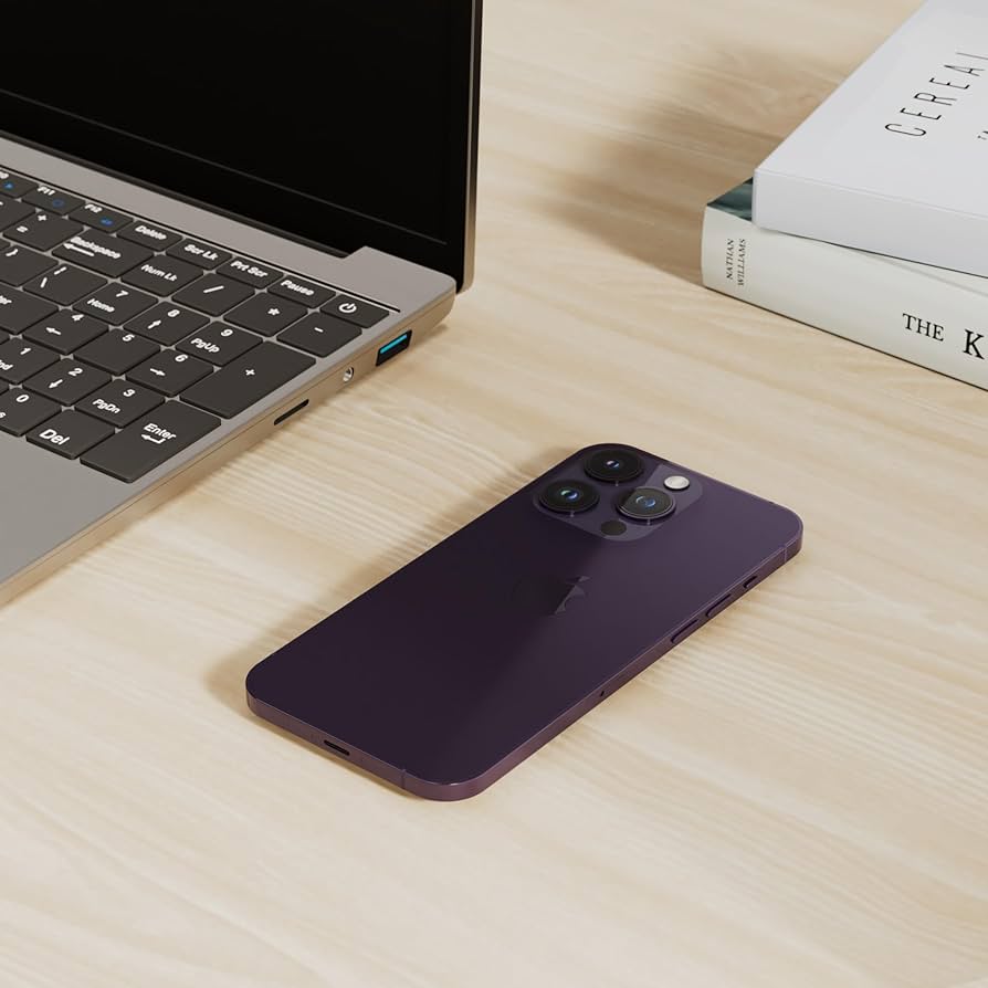 Apple iPhone 14 Pro, 512GB, Deep Purple - Unlocked (Renewed