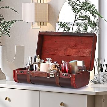 Amazon.com: ELLDOO Vintage Wooden Storage Chest, Portable