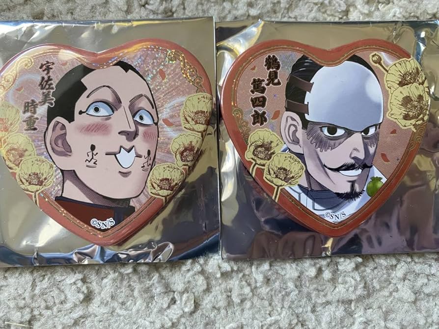 Amazon.co.jp: ゴールデンカムイ 鶴見篤四郎 宇佐美時重 缶バッジ 2点