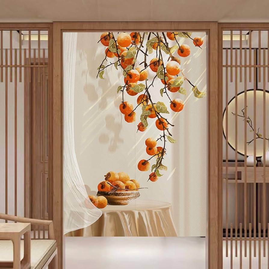 Amazon｜NASFH のれん 暖簾 おしゃれ 選べる柿柄 カラー7 鯉柄 A65*70