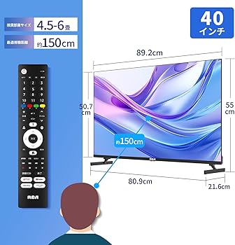 Amazon.co.jp: RCA テレビ 40型 フルハイビジョン Google TV ネット