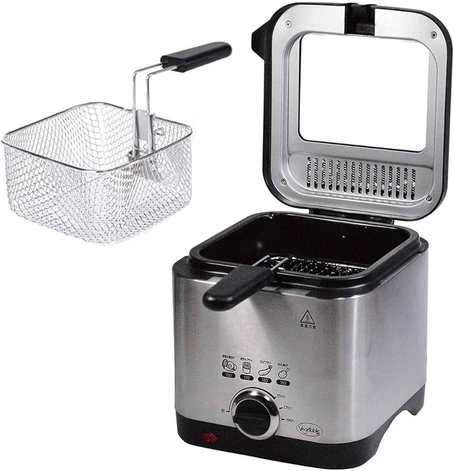 Amazon.co.jp: コンパクト 電気 フライヤー 卓上 1.5L 最高190度