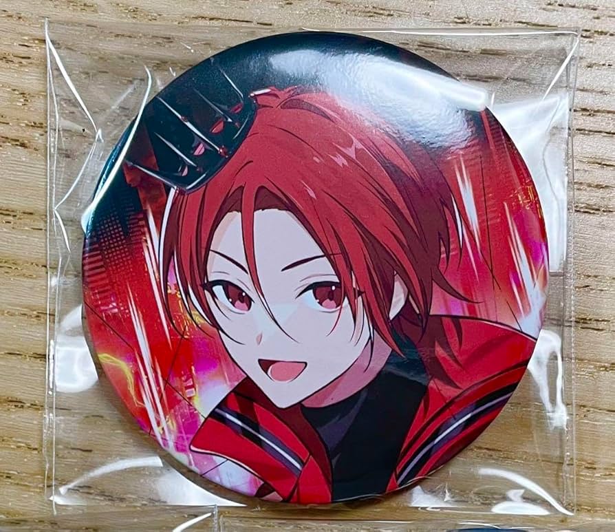 りうら いれいす もふめいと（ぜったいてきしんじゃ！ ） 缶バッジ 赤