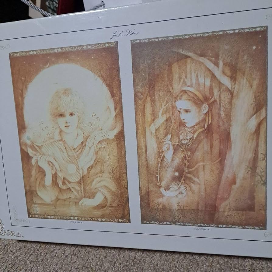 Amazon.co.jp: きたのじゅんこ 金色の森の少年 金色の森の少女 1000