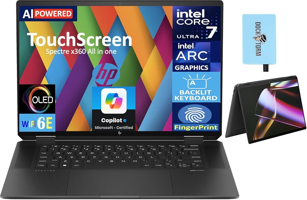Amazon.co.jp: HP Spectre x360 AI 電源 2-in-1 ノートパソコン 16