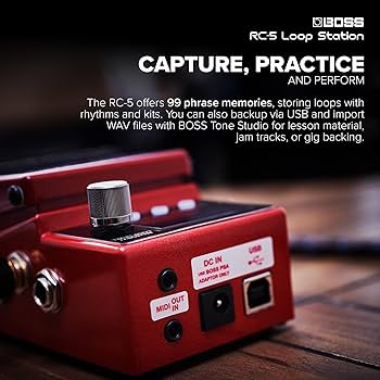Amazon.com: BOSS RC-5 Loop Station | Advanced Looping Features in
