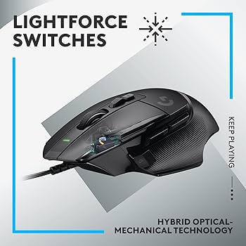 Amazon.com: Logitech G502 X Wired Gaming Mouse - LIGHTFORCE Hybrid