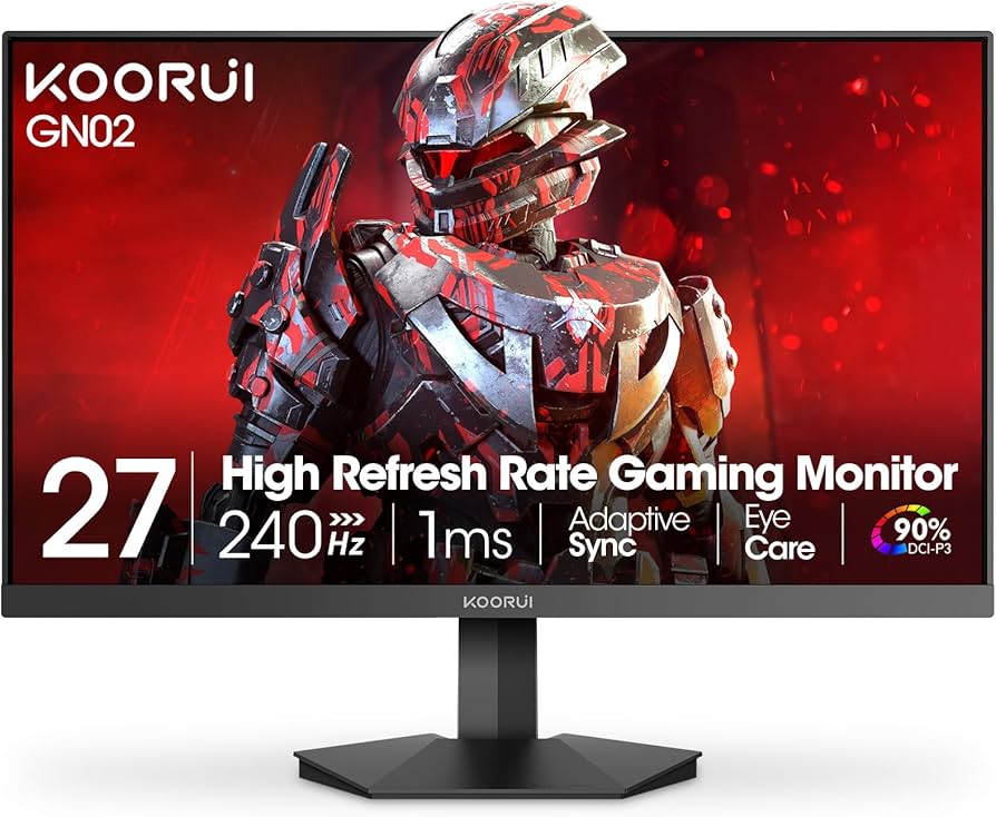 Amazon.com: KOORUI 27 inch Gaming Monitor, 240Hz Monitor, 1ms FHD