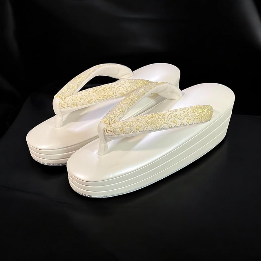 Amazon | [錦匠] 京都発 龍村織物 総本革張製 日本製 防水 高級 草履