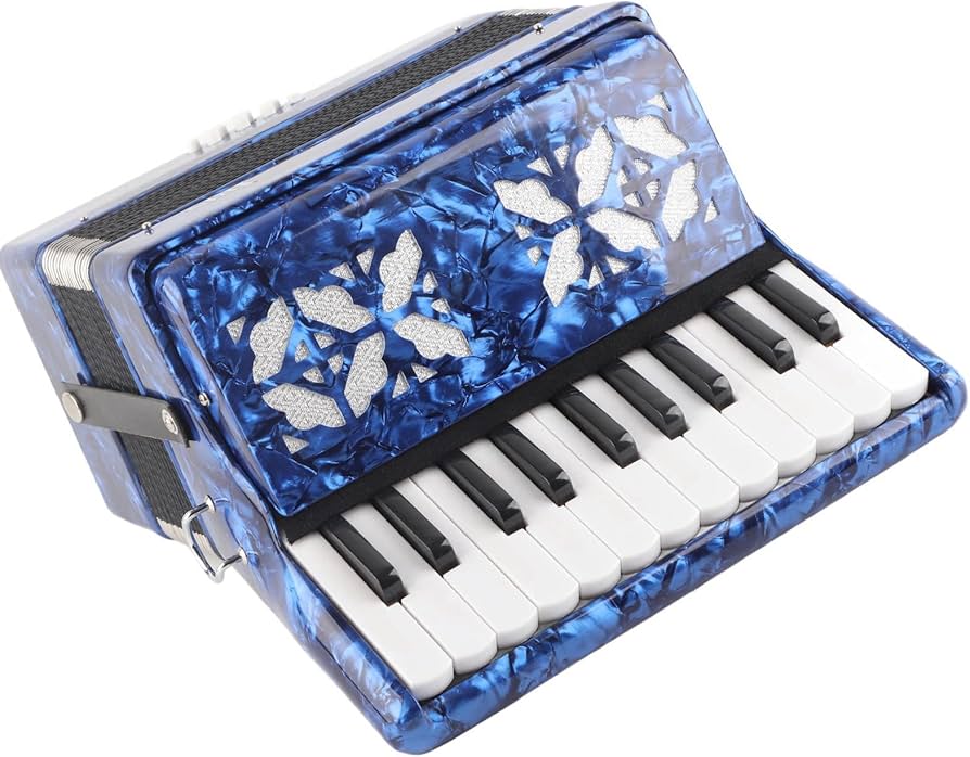 Amazon.com: Piano Accordion 22 Key 8 Bass Adjustable Strap Pure