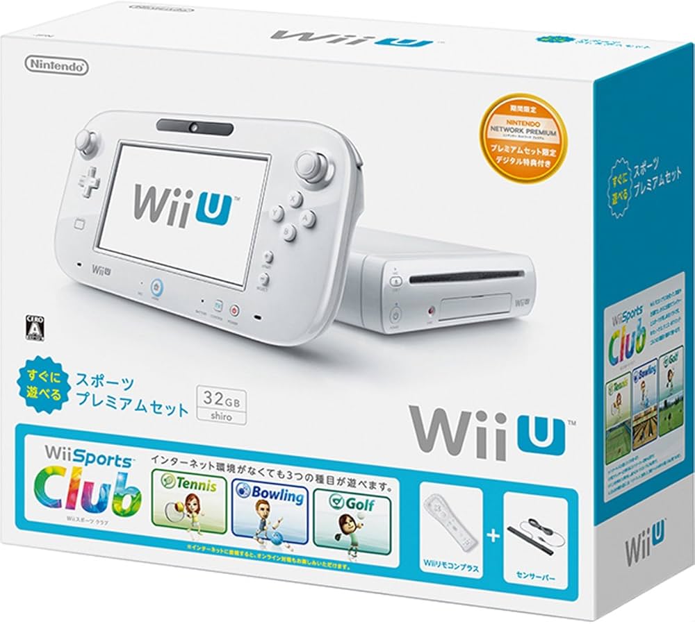 WiiU 本体。コントローラー3つ付き。16GBUSBメモリー付き。 WiiU 本体