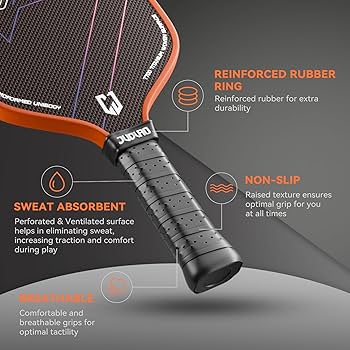 Amazon.co.jp: JUCIAO ピックルボールパドル T700 カーボンファイバー