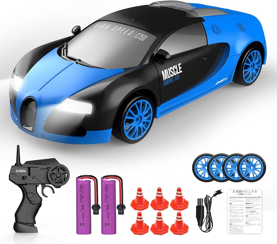 Amazon.co.jp: ドリフトラジコンカー 4WD 1/24 2.4GHz RCカー ドリフト