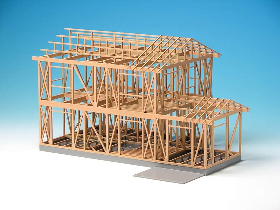 Amazon | プラッツ 1/50 建築模型 木造軸組模型 リニューアル版