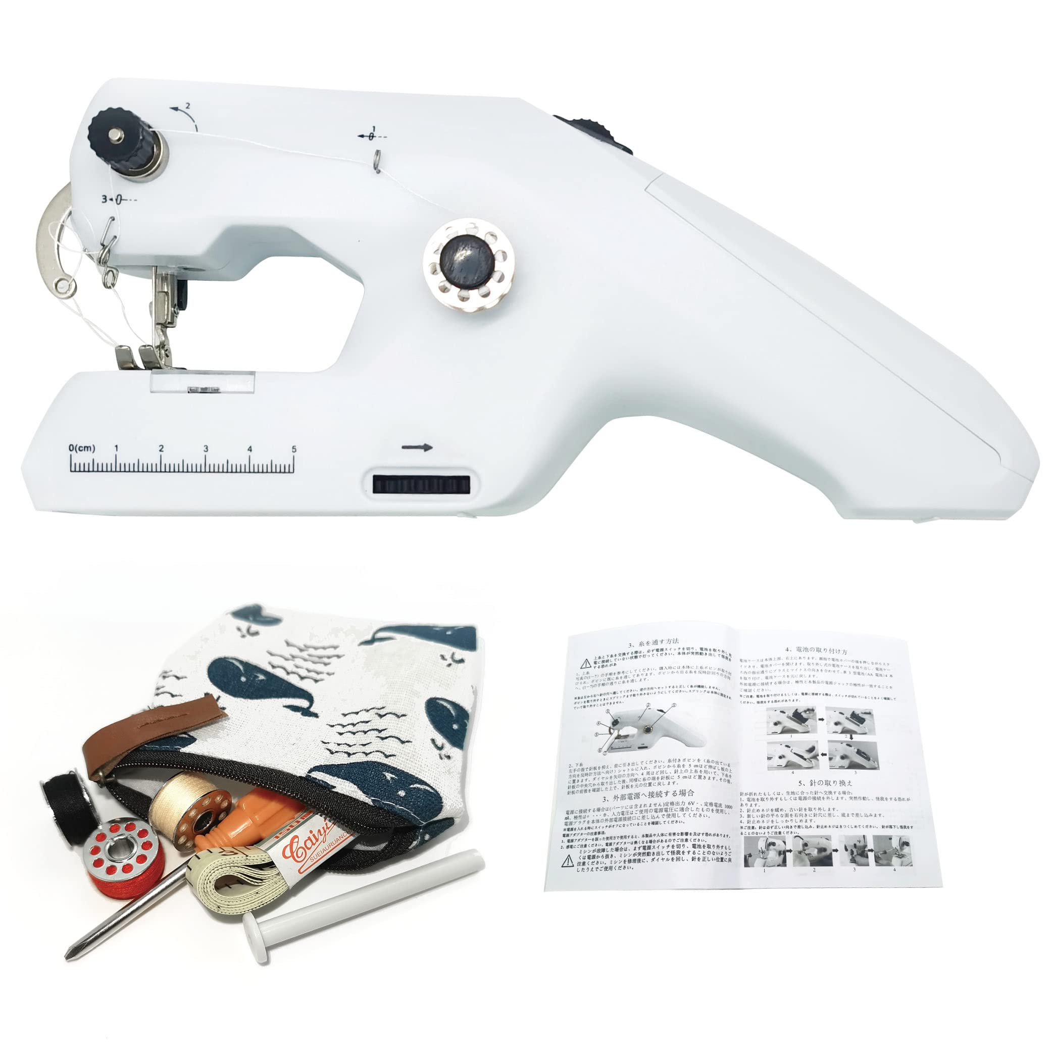 Amazon | ハンドミシン 初心者向 電動 小型ハンディ コンパクト ミシン