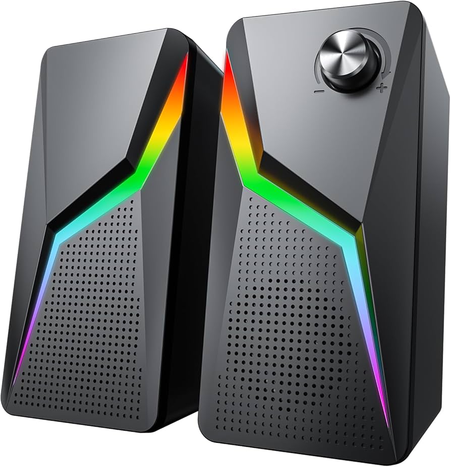 Amazon.co.jp: スピーカー PC ゲーミングスピーカー 有線 RGBライト