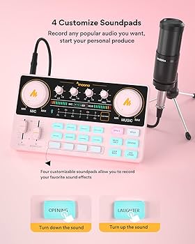 Amazon.com: MAONO Podcast Equipment Bundle Audio mixer All-in-One