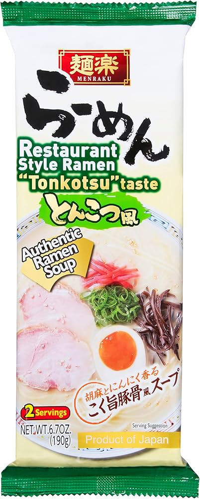 Amazon.com : Hikari Menraku Restaurant Style Tonkotsu taste 2svgs