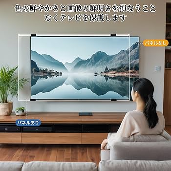 Amazon | 液晶テレビ保護パネル 50インチ 【子供・ペットの衝撃から
