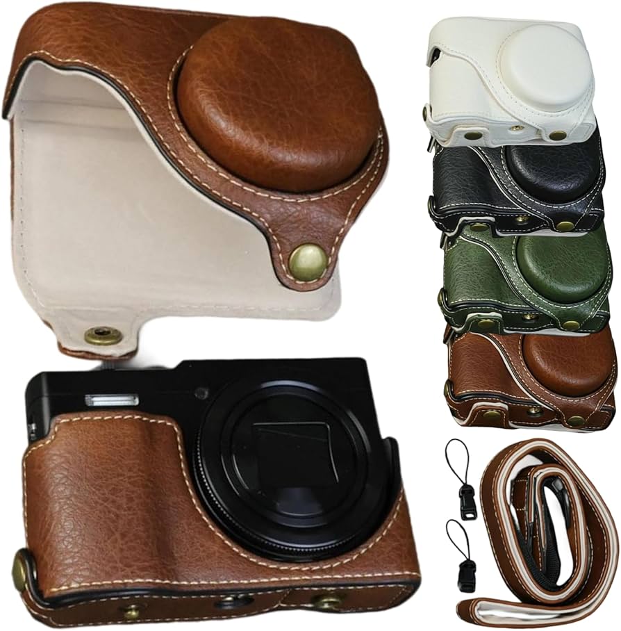 Amazon.co.jp: ケース Lumix DC-TZ99デジタルカメラ用 PUレザー保護